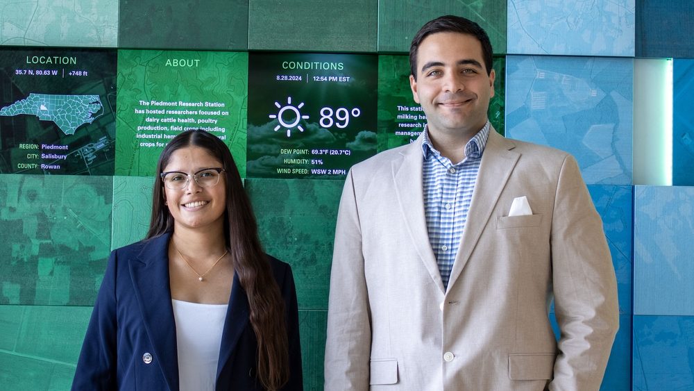 Sina Jamalzadegan at the N.C. Plant Sciences Initiative