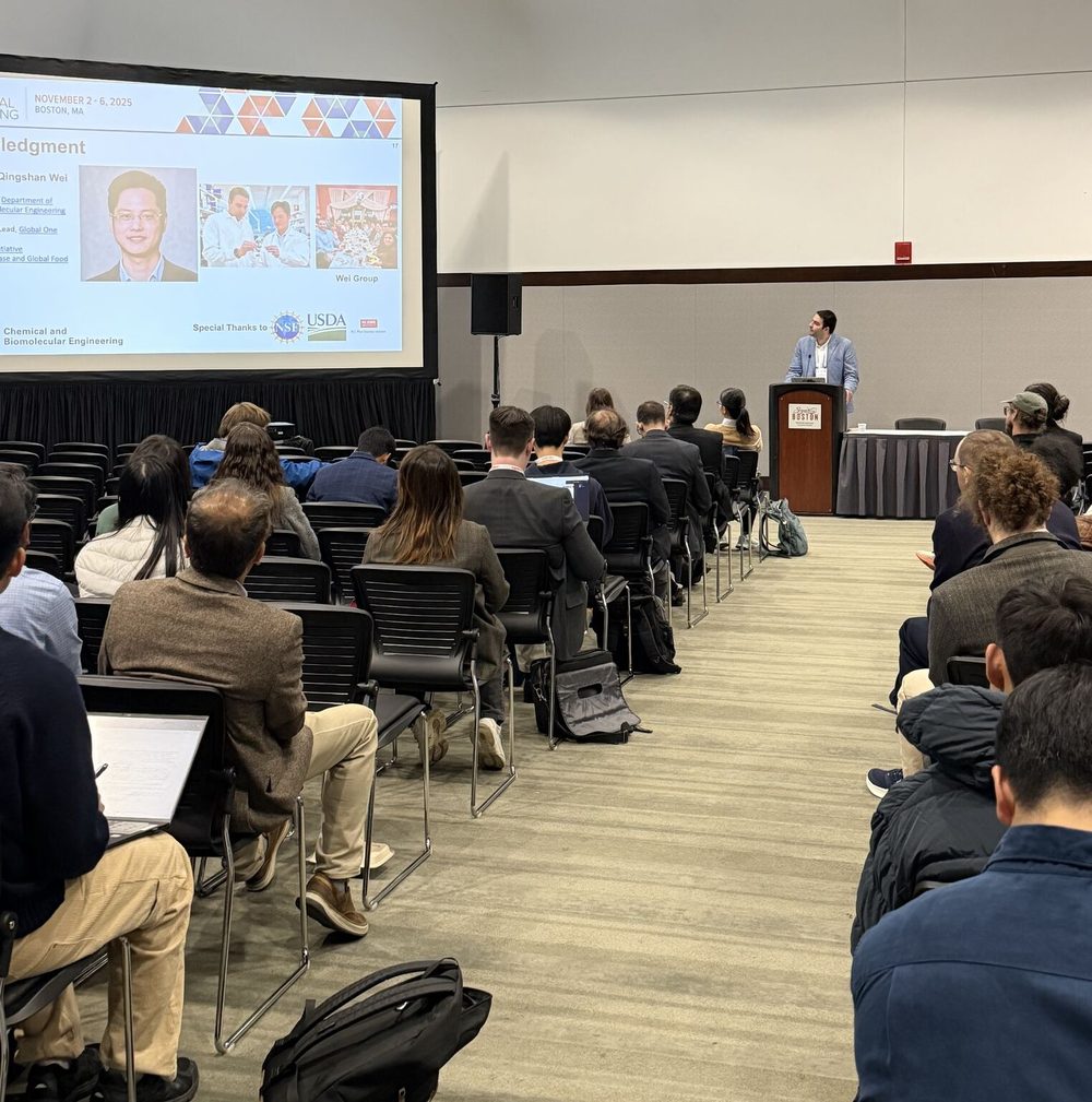 Sina Jamalzadegan presenting at the AIChE Annual Meeting in Boston